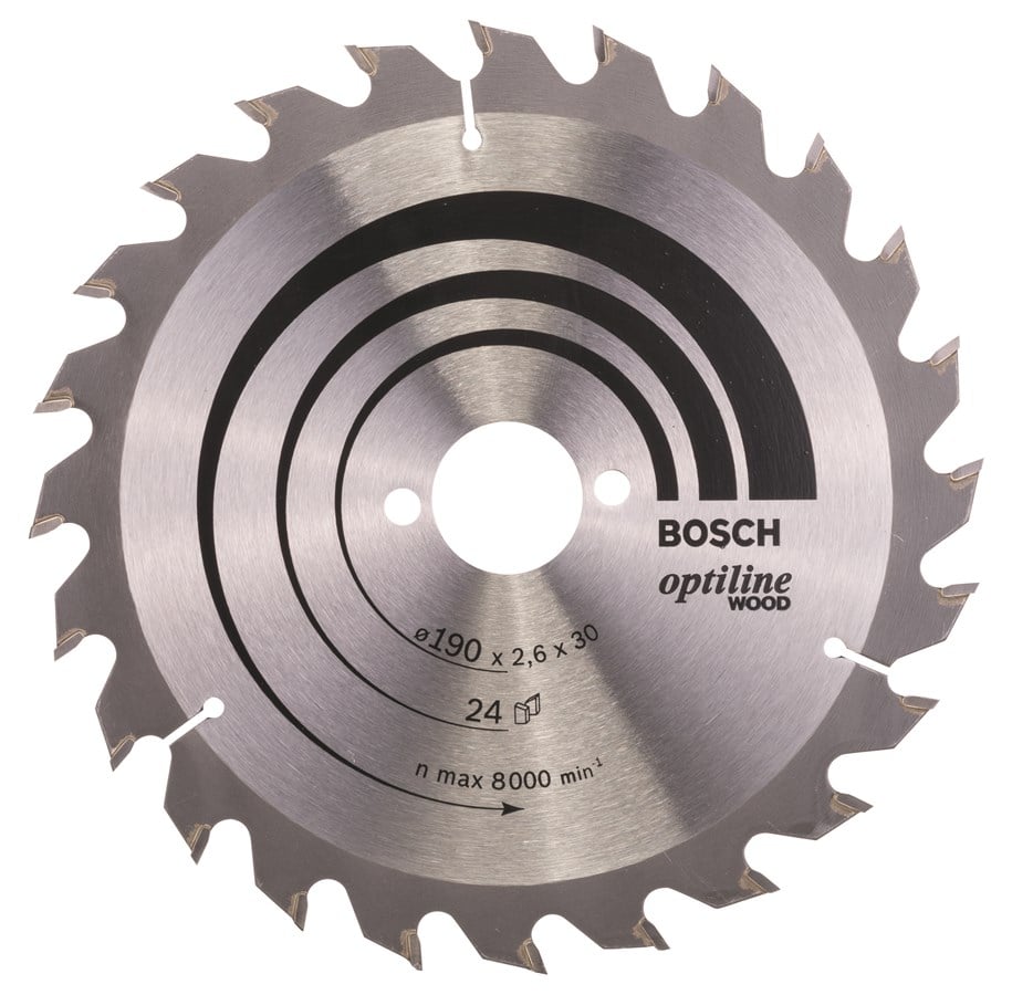 Cirkelzaag - Bosch Optiline Wood rundsavsklinge - 2608640615
