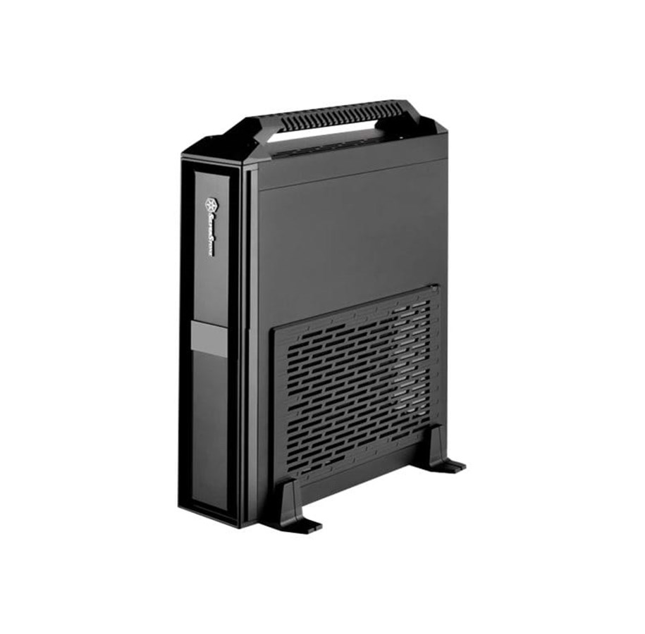Case - SilverStone MILO SST-ML08B-H - Case - Desktop slimline - Zwart - G410ML08BH00020