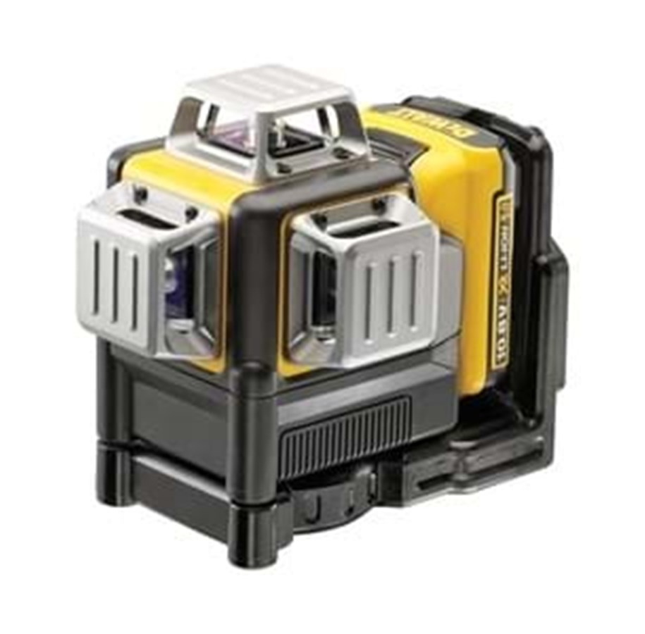 Meetgereedschap - Dewalt 12V XR 3 x 360 Cross Line Green Laser - 1 x 2Ah - DCE089D1G