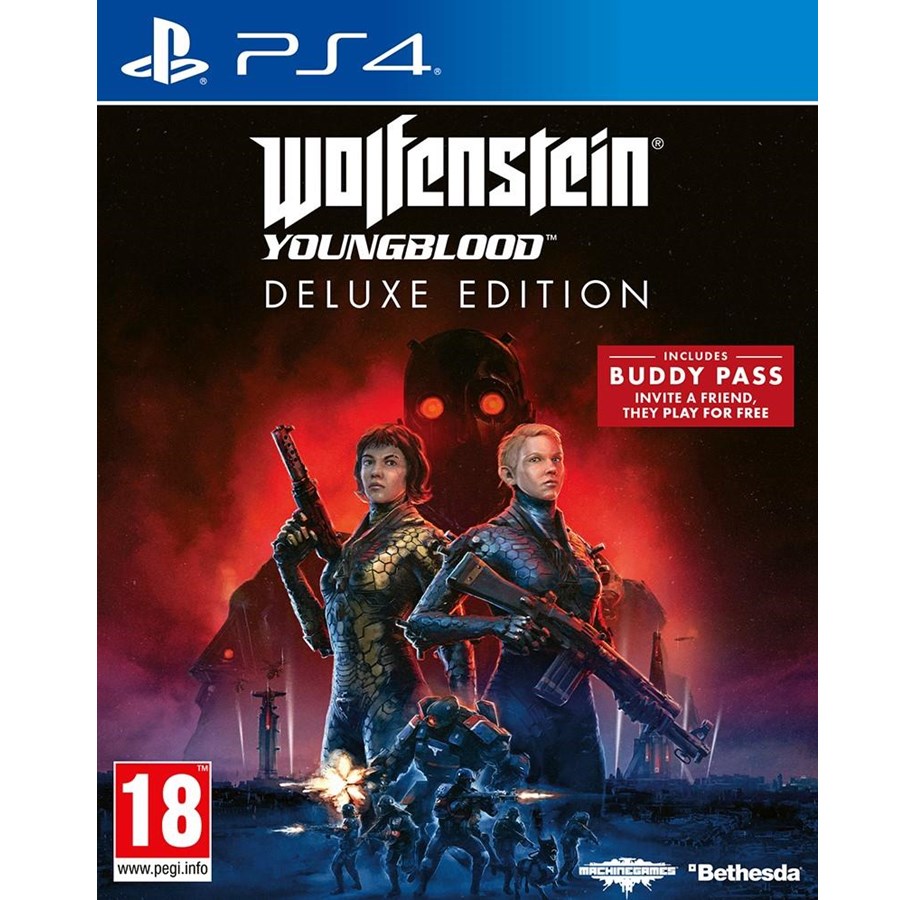 Games - Wolfenstein: Youngblood - Deluxe Edition - Sony PlayStation 4 - Action - 5055856425083