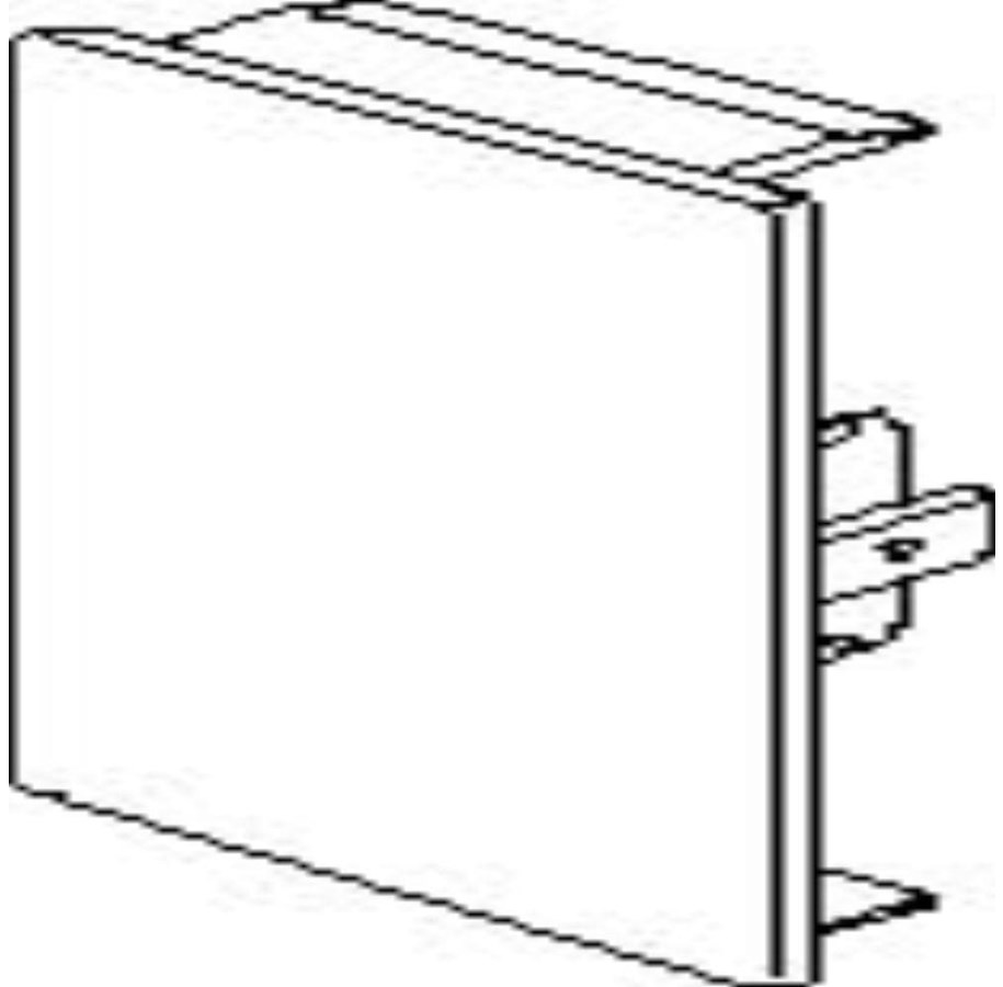 Trays, railkoker en bevestigingen - Hager Eindplaat br 70130 pg - M55737035