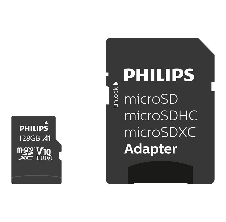 Geheugenkaart - Philips FM12MP45B - flash memory card - 128 GB - SDXC - FM12MP45B/00
