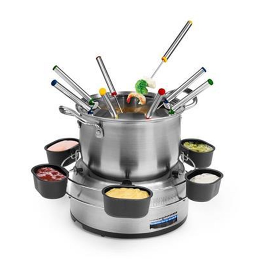 Overige keukenapparatuur - Princess 172680 Stainless steel fondue family set 1.2 L. - PRI1726680