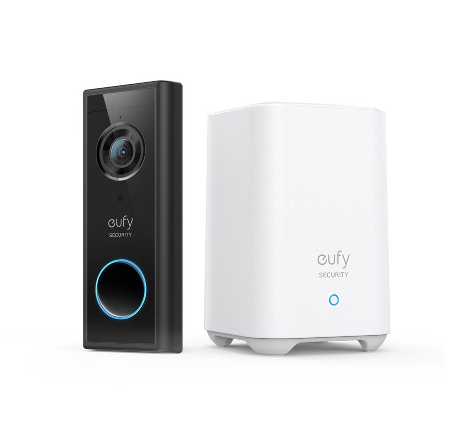 Smart Home - Eufy Video Deurbel 2K (Batterij gedreven) + Home base 2 - E82101W4