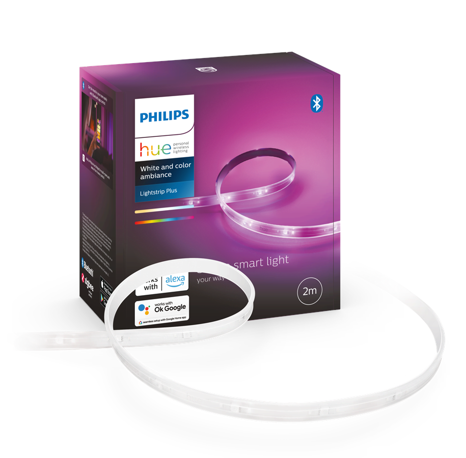 Smart Home - Philips Hue LightStrip Plus V4 2m Basis Kit - 929002269101
