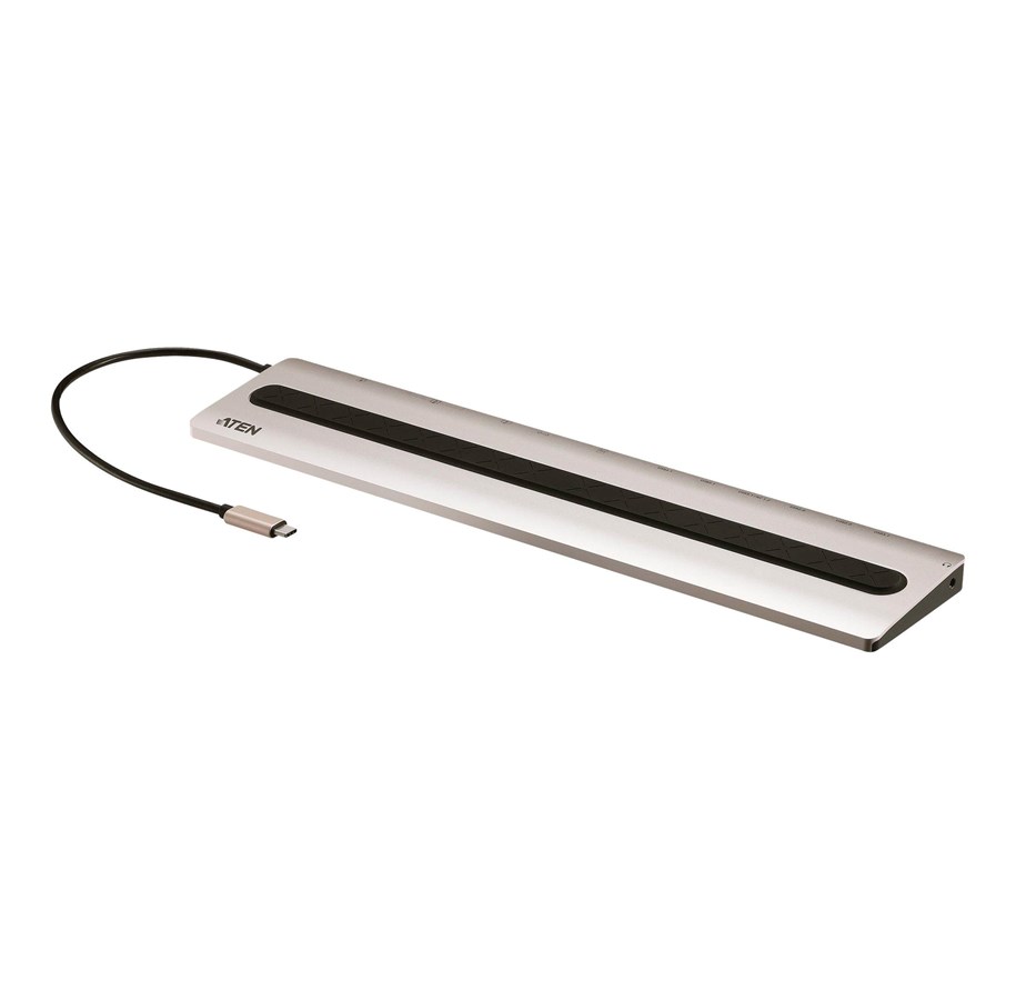 Docking station - ATEN USB-C Multiport Dock with Power Pass-Through - UH3237-AT