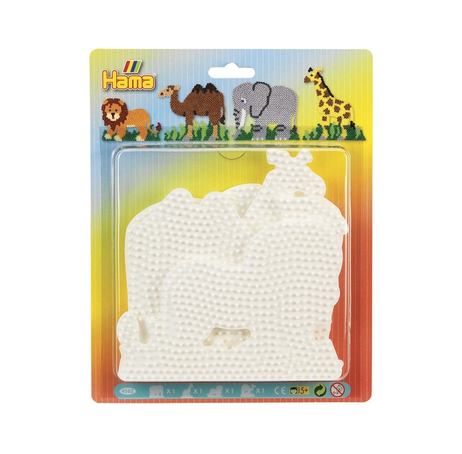 Creatief spelen - Hama Ironing Kralen Pegboards - Dieren 4pcs. - 4582