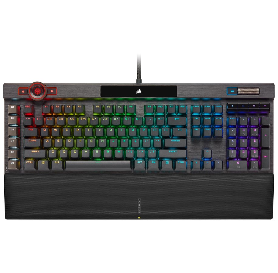 Toetsenbord - Corsair K100 RGB - OPX - Gaming toetsenbord - Noords - Zwart - CH-912A01A-ND