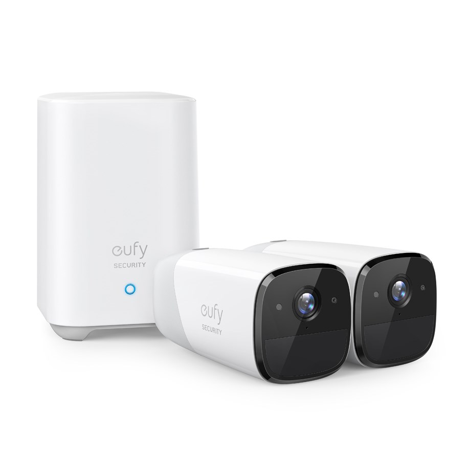 Smart Home - Eufy Cam 2 Kit met 2 camera's en Homebase - T88413D2