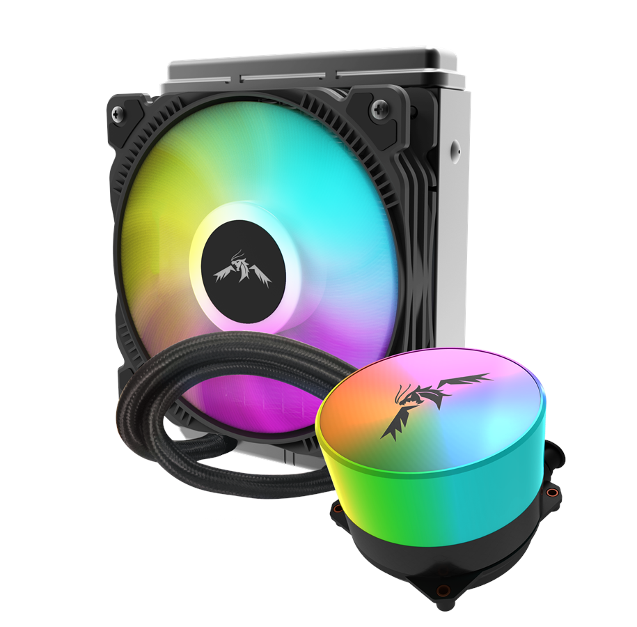 CPU koeler - DUTZO Kōri Lite RGB 120 - CPU waterkoeling - Maximaal 30 dBA - KORI-LITE-RGB-120