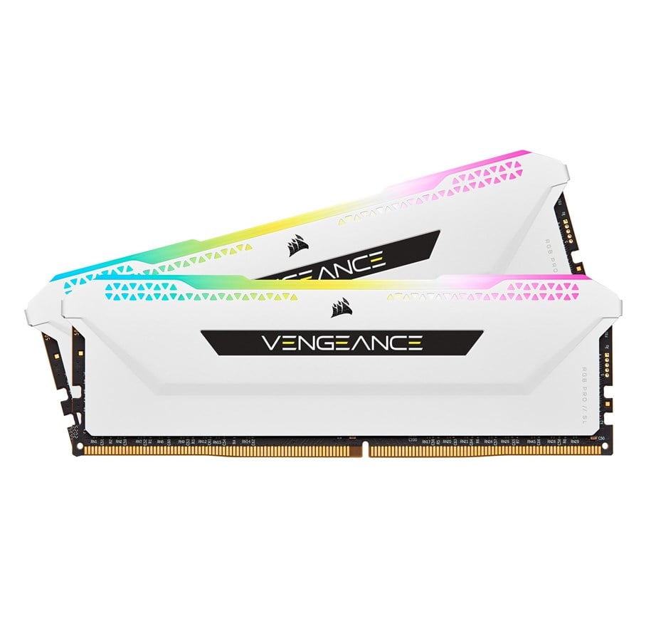 RAM - Corsair Vengeance RGB PRO SL DDR4-3600 - 32GB - CL18 - Dual Channel (2 pcs) - Intel XMP - Wit met RGB - CMH32GX4M2D3600C18W