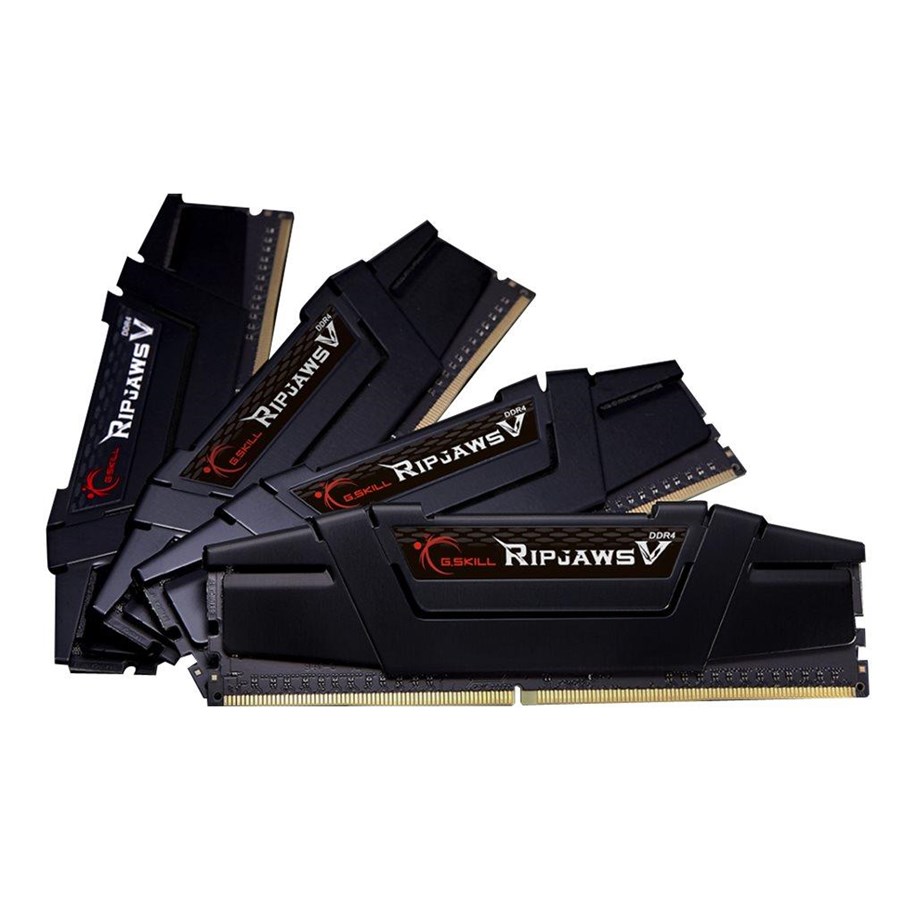 RAM - G.Skill Ripjaws V DDR4-2666 - 128GB - CL19 - Quad Channel (4 pcs) - Intel XMP - Zwart - F4-2666C19Q-128GVK