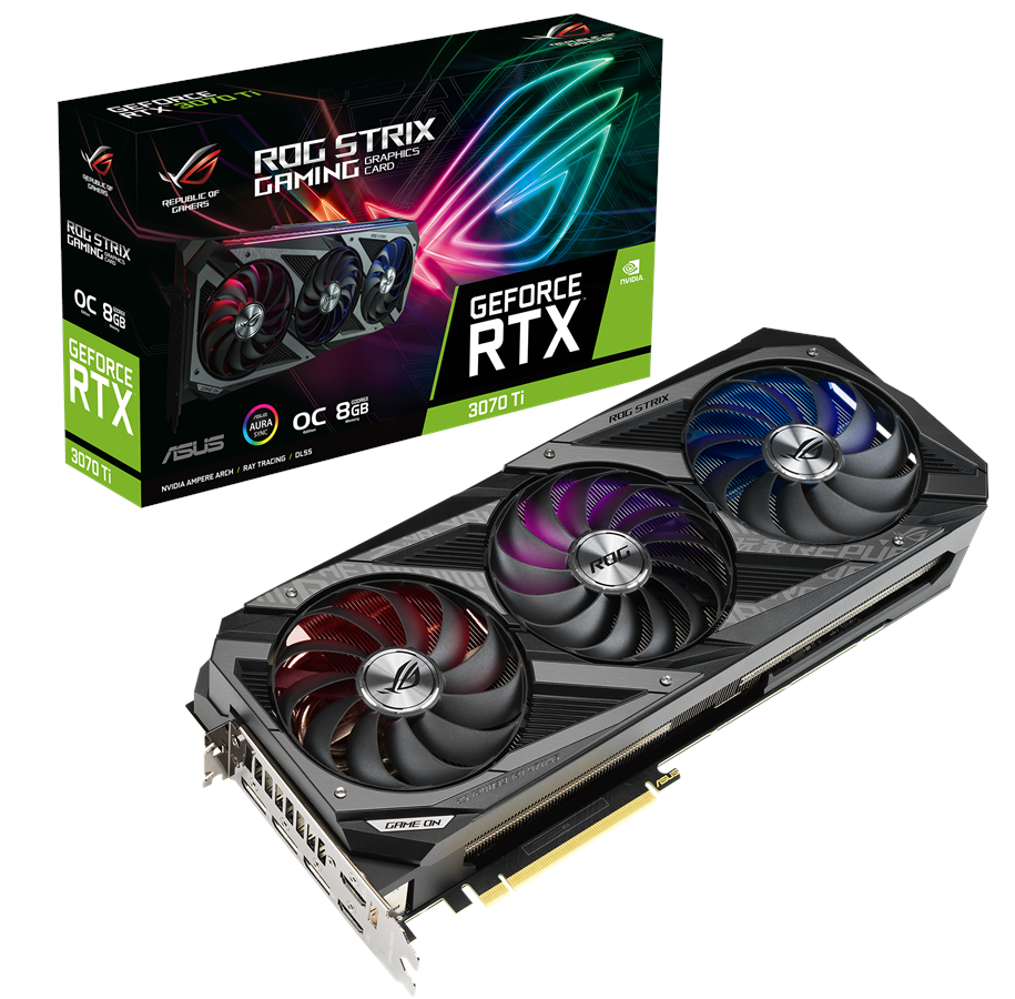 Grafische kaarten - ASUS GeForce RTX 3070 Ti OC - 8GB GDDR6X RAM - Grafische kaarten - 90YV0GW0-M0NA00