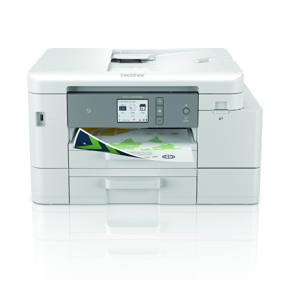 Printer - Brother MFP 4-in-1 A4 inkjet 20pp AIO: "MFP 4-in-1 A4 inkjetprinter met een snelheid van 20 pagina's per minuut, alles-in-één Multifunctioneel - Kleur - Inkt - MFCJ4540DWRE1