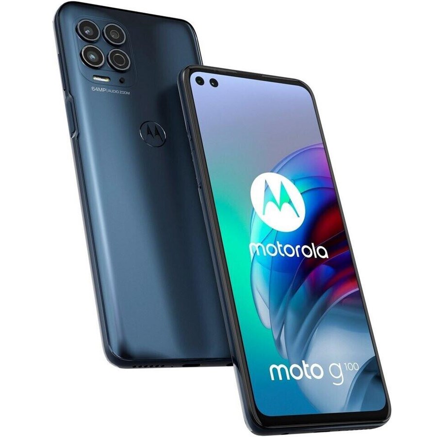 Mobiel - Motorola Moto G100 5G 128GB/8GB - Magic Black/Slate Grijs w/ Multimedia Dock - PAM80048SE