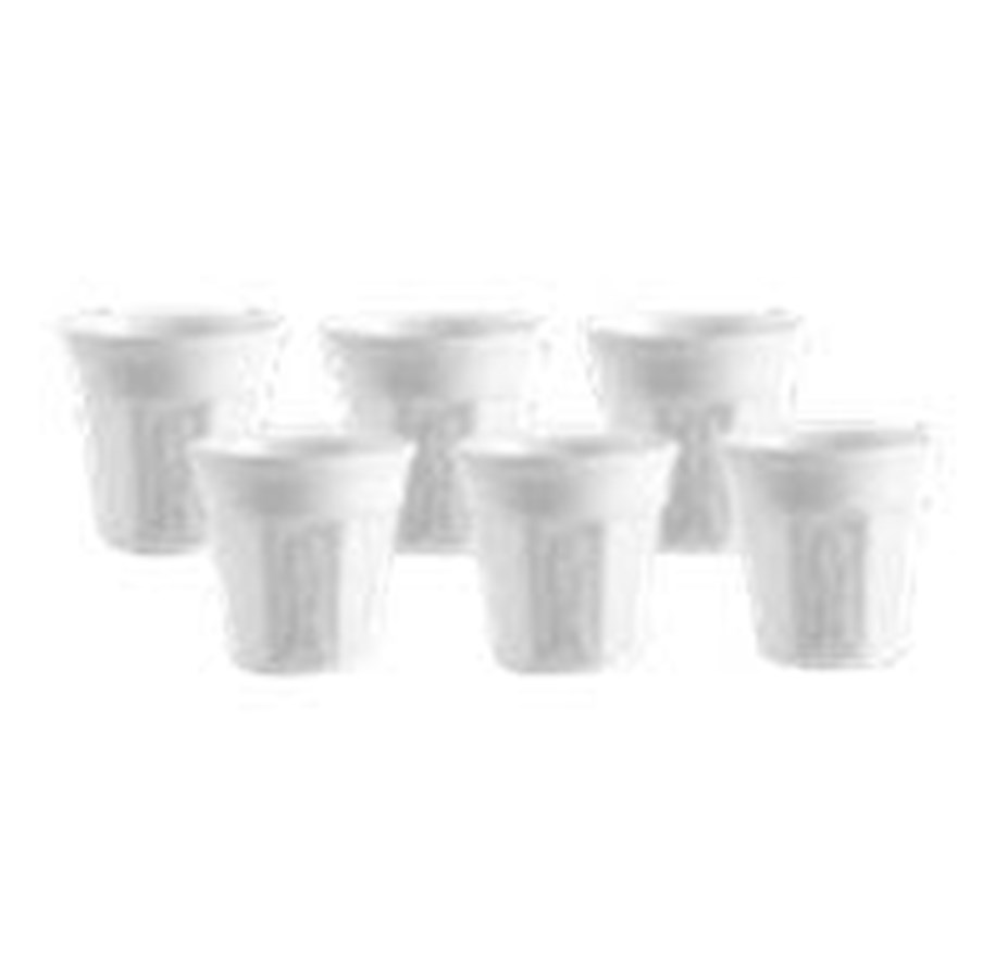 Bialetti - cup - white (pack of 6 