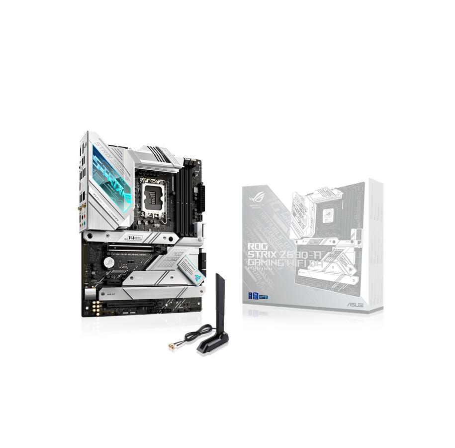 Moederbord - ASUS ROG STRIX Z690-A GAMING WIFI D4 Moederbord - Intel Z690 - Intel LGA1700 - DDR4 RAM - ATX - 90MB18K0-M0EAY0
