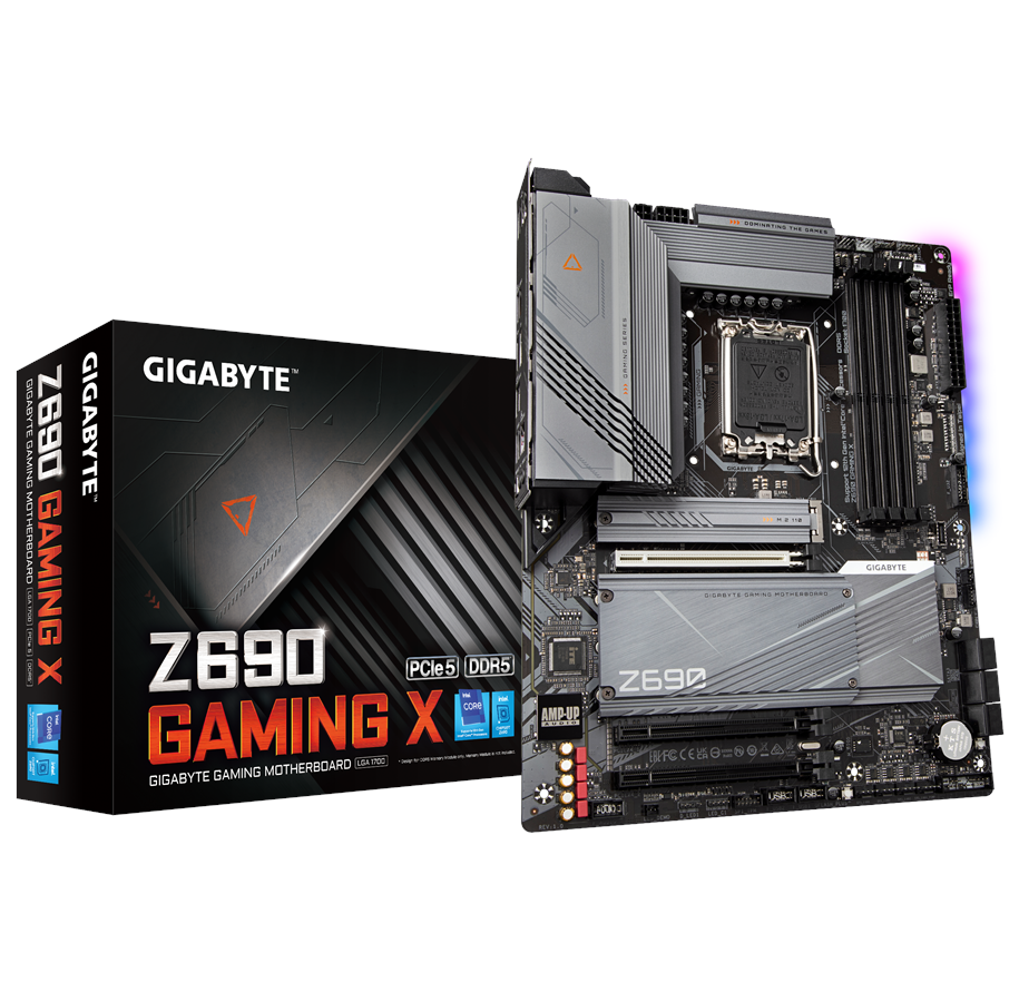 Moederbord - GIGABYTE Z690 GAMING X Moederbord - Intel Z690 - Intel LGA1700 - DDR5 RAM - ATX - Z690 GAMING X