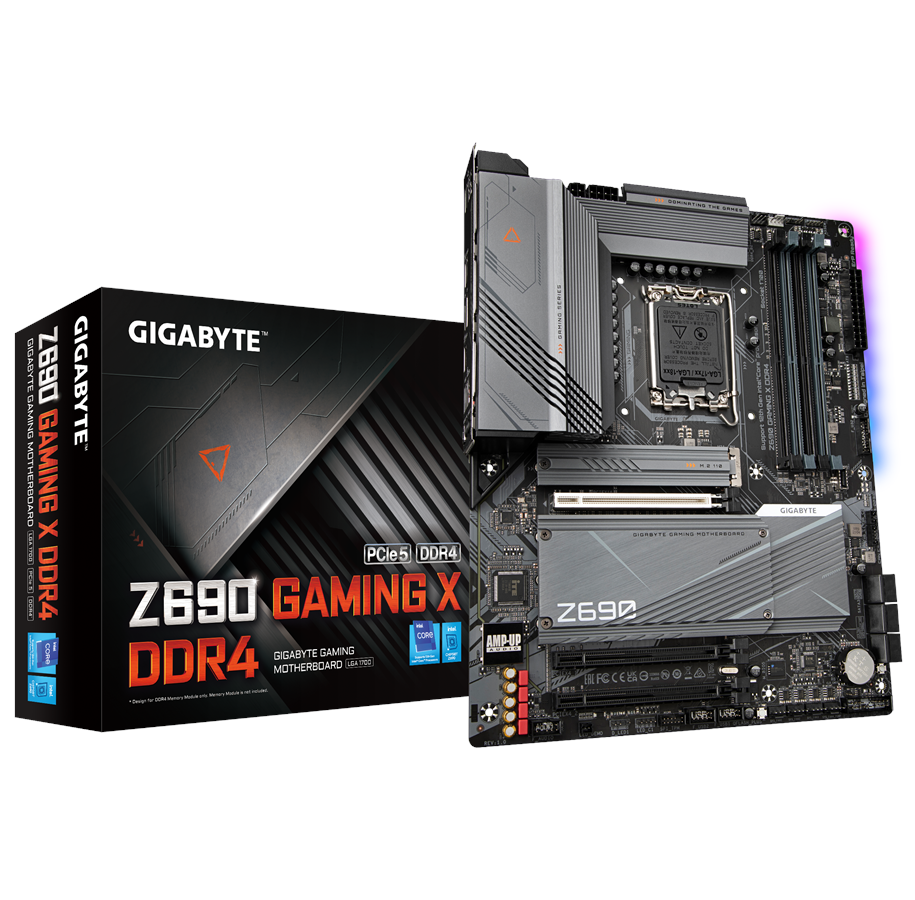 Moederbord - GIGABYTE Z690 GAMING X DDR4 Moederbord - Intel Z690 - Intel LGA1700 socket - DDR4 RAM - ATX - Z690 GAMING X DDR4