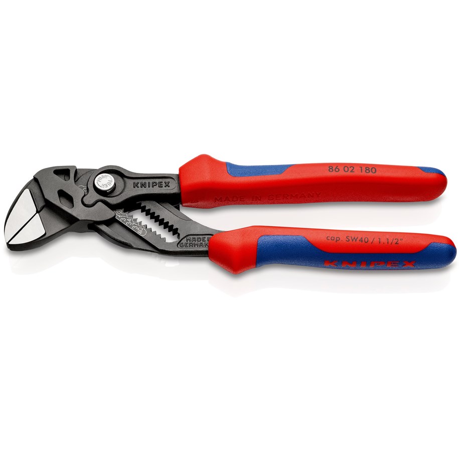 Gereedschap voor loodgieterswerk - KNIPEX Sleuteltangen, tang en schroefsleutel in één gereedschap - 86 02 180 SB