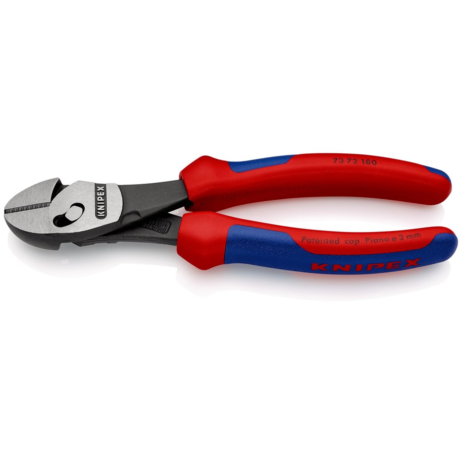 Handgereedschappen  - KNIPEX TwinForce®, Hoogwaardige zijsnijtangen - 73 72 180 BK