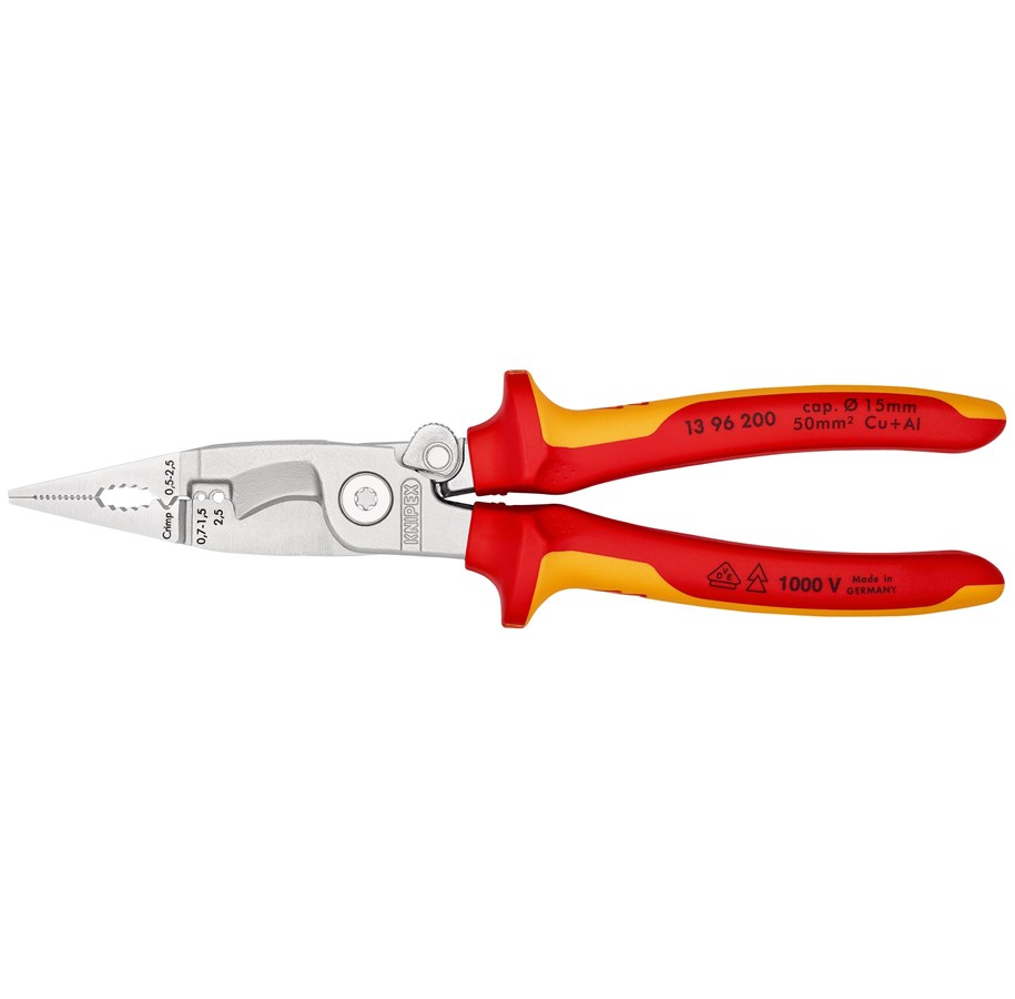 Gereedschap - KNIPEX Elektro installatietangen - 13 96 200 T BK