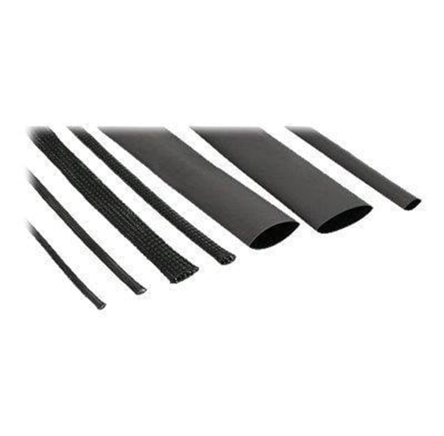 Kabelgoot, Kabelhoes & Kabelbinders - InLine Cable Sleeving + Shrink Tubing Set Zwart - 00870S
