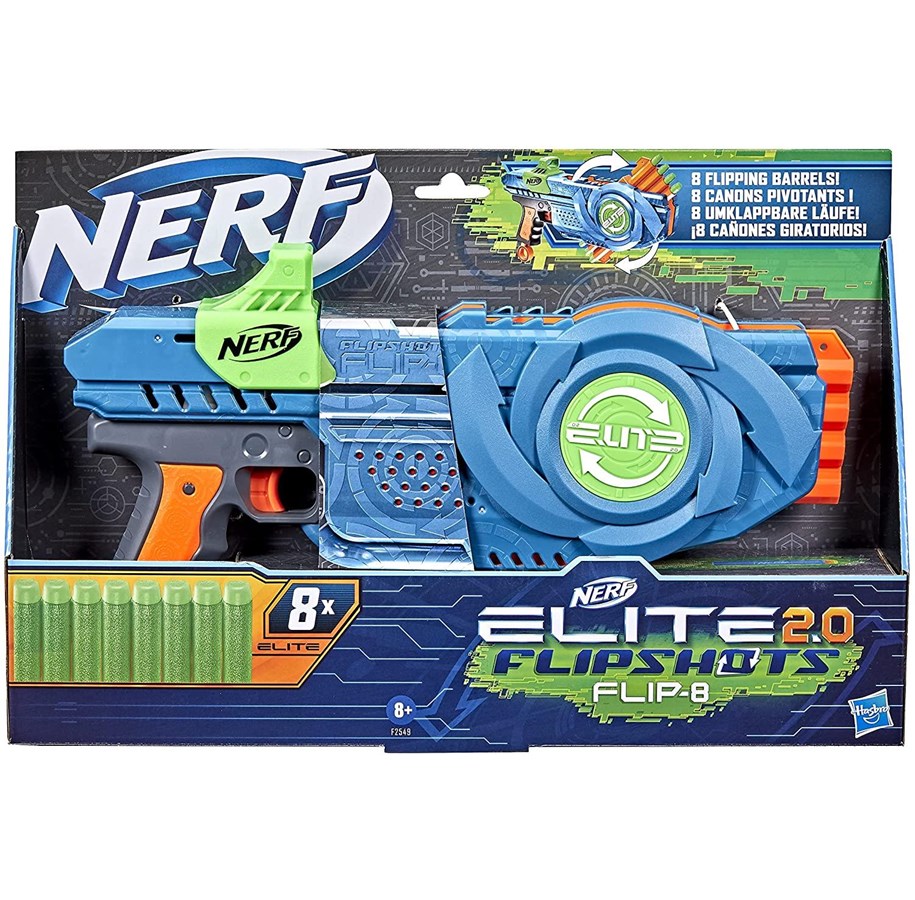 Speelgoedwapens - NERF Elite 2.0 Flipshots Flip-8 Blaster: Elite 2.0 Flipshots Flip-8 Blaster - F2549EU4