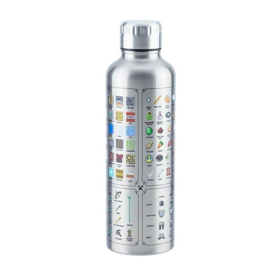 Keuken accessoires - Paladone Minecraft Metaal Water Bottle - PP7995MCF