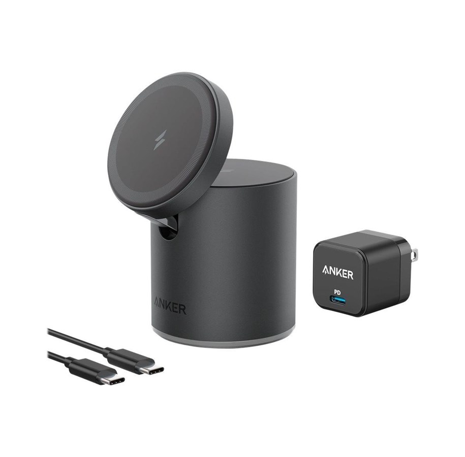 Mobiel - Adapters & Opladers - Anker 623 Magnetic Draadloos Charger (MagGo) Interstellar Gray - B2568311