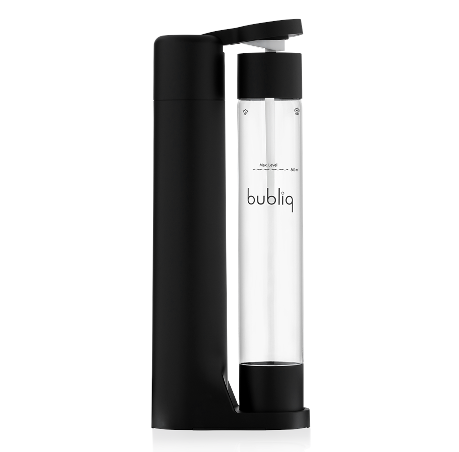 Soda maker - Bubliq drink carbonator incl. gas cylinder - Matte black - 5905954887057
