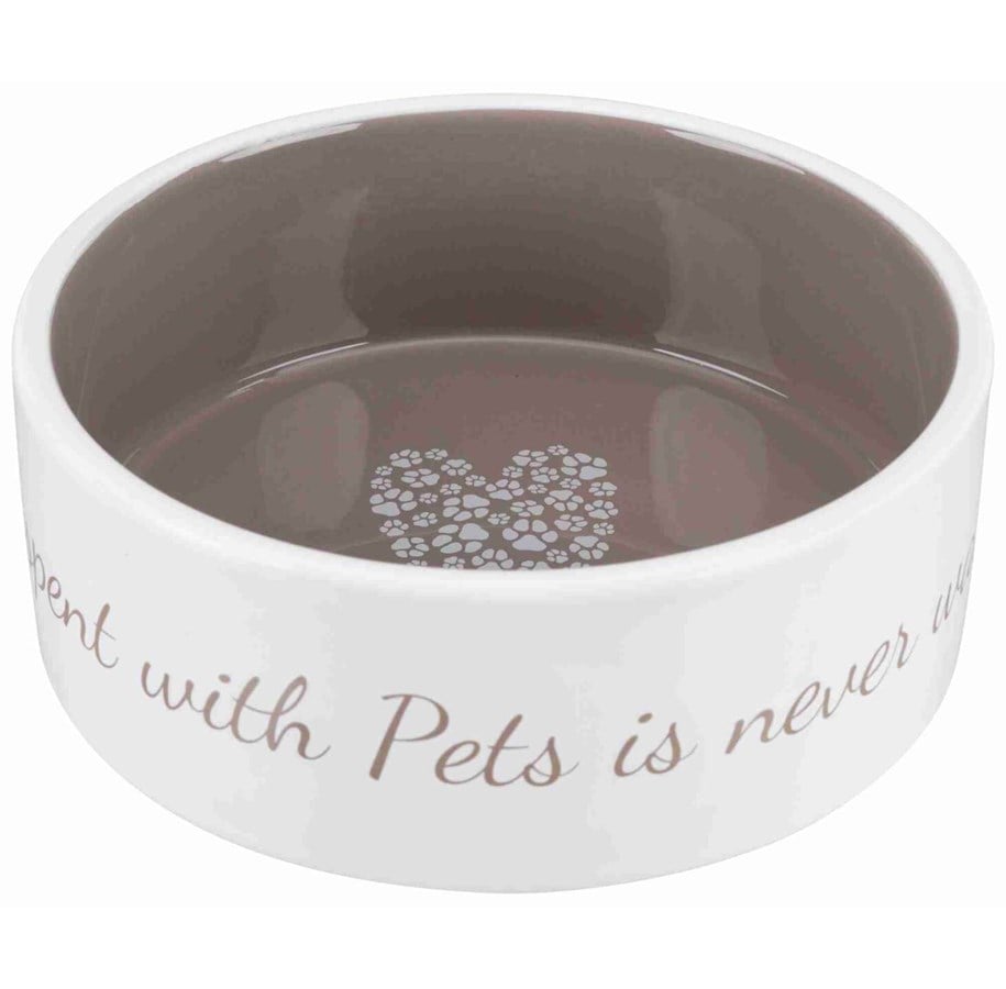 Honden - Trixie Pet's Home Ceramic Bowl Cream 0.8L 16cm - TX25054