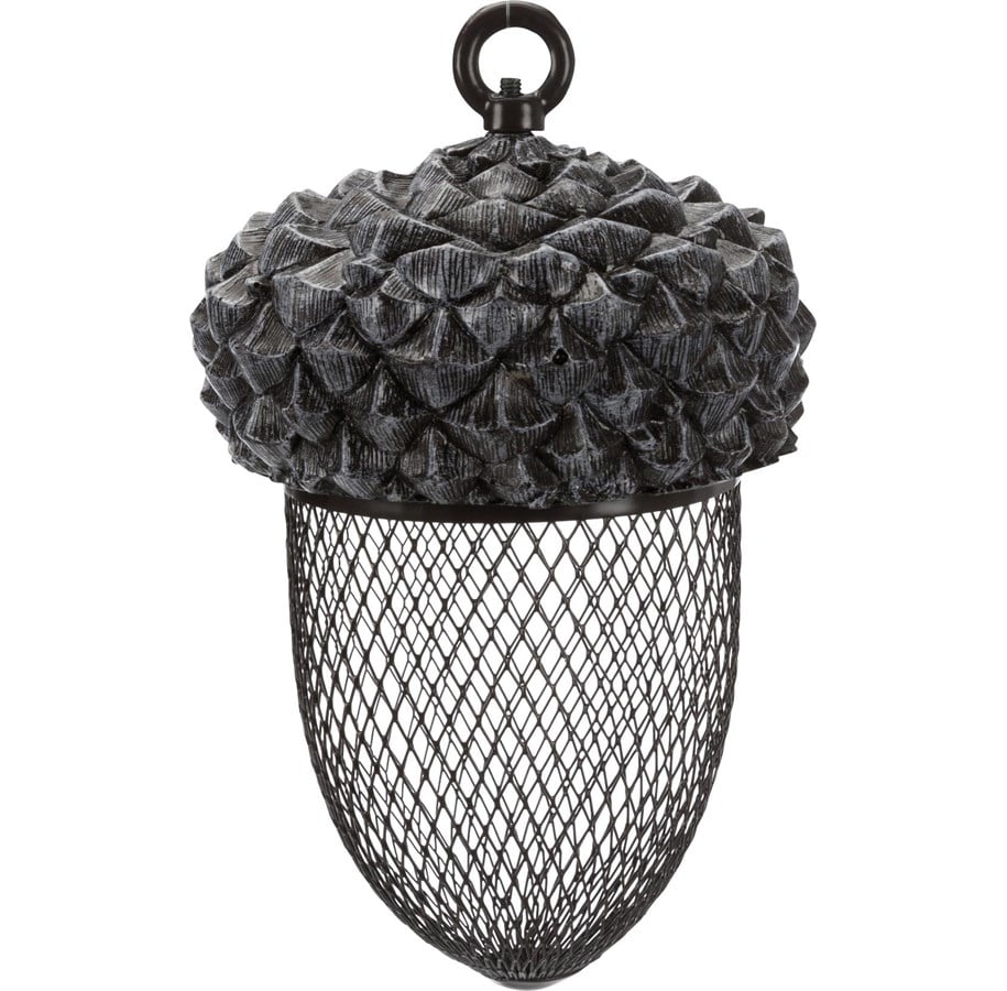 Cages, houses and accessories - Trixie Acorn food dispenser polyester resin/metal 700 ml/14 × 22 cm brown/white - TX55416