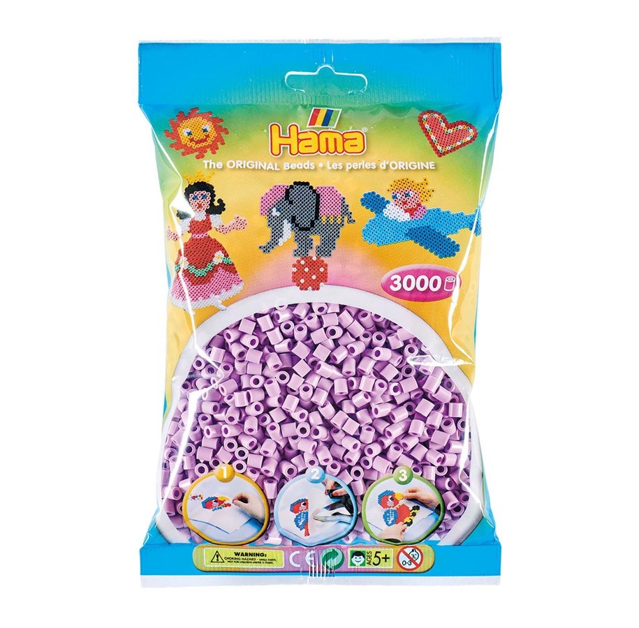 Creatief spelen - Hama Beads - Pastel Purple 3000 pcs - 201-96