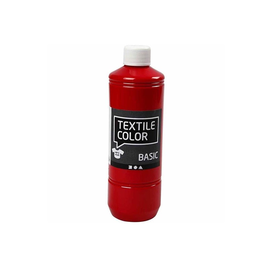 Schrijf- en tekenartikelen - Creativ Company Textile paint - Red 500ml - 34145