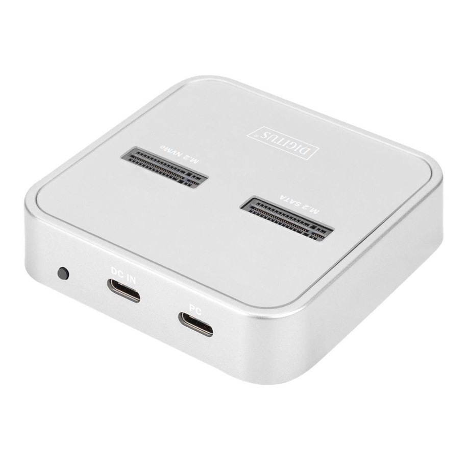 Harde schijf accessoires - DIGITUS - SSD docking station - M.2 Card (PCIe NVMe & SATA) - USB-C 3.2 (Gen 2) - DA-71546