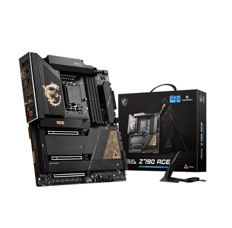 Moederbord - MSI MEG Z790 ACE Moederbord - Intel Z790 - Intel LGA1700 socket - DDR5 RAM - Extended ATX - MEG Z790 ACE