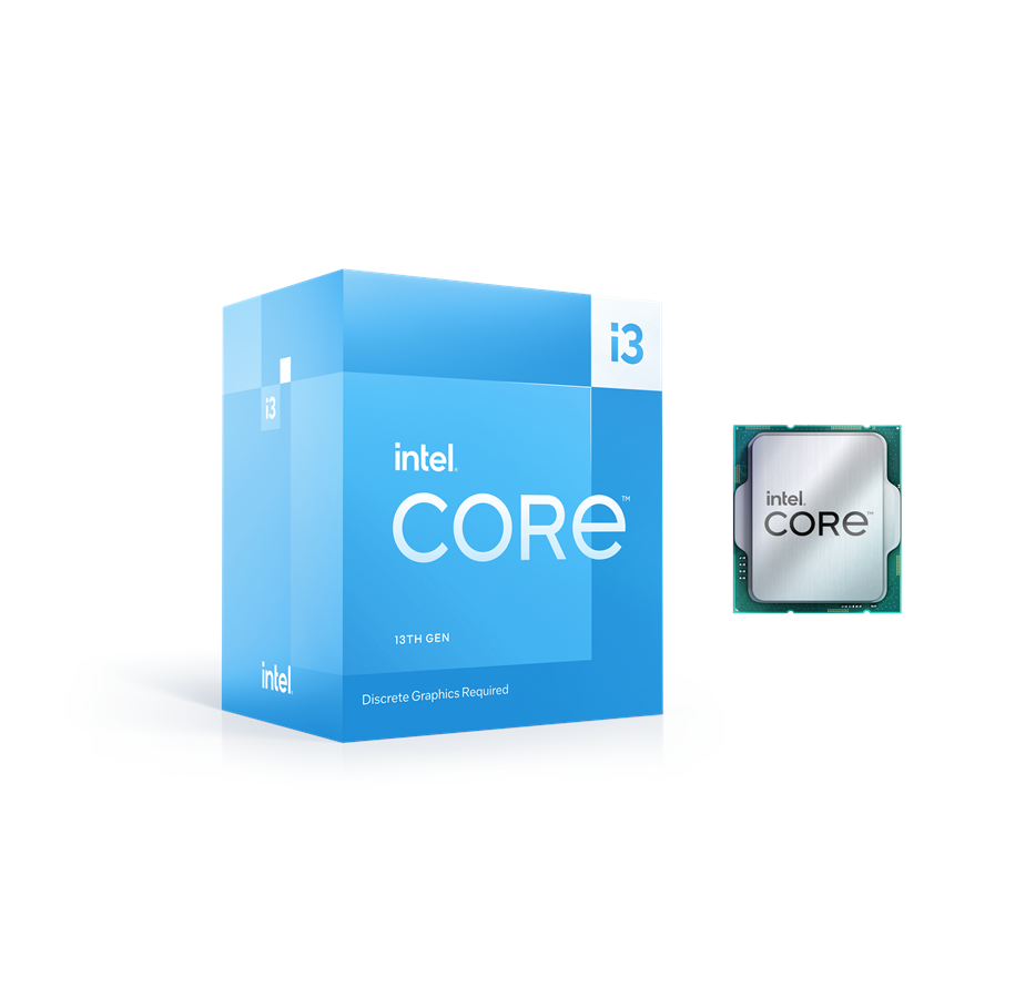 CPU Intel Core i3-13100F CPU Intel Core i3-13100F Raptor Lake CPU - 4 kernen - 3.4 GHz - Intel