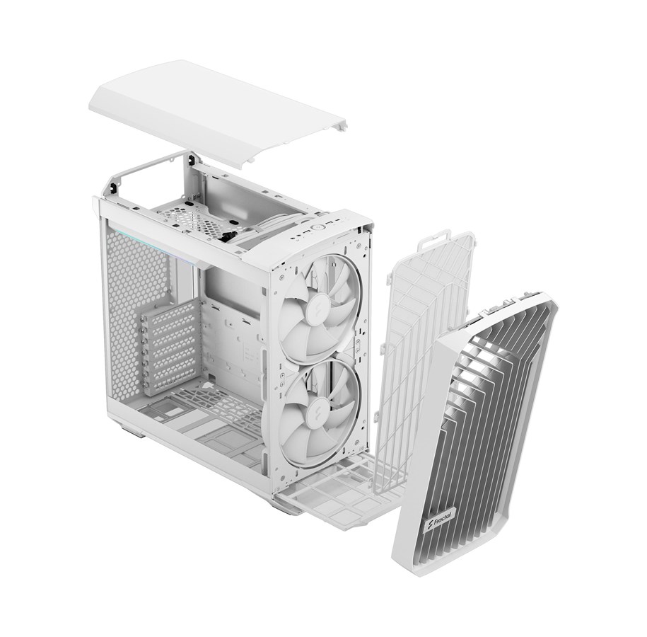 Fractal Design Torrent Compact RGB - White TG Clear Tint - Case Fractal Design Torrent Compact RGB - White TG Clear Tint - Case