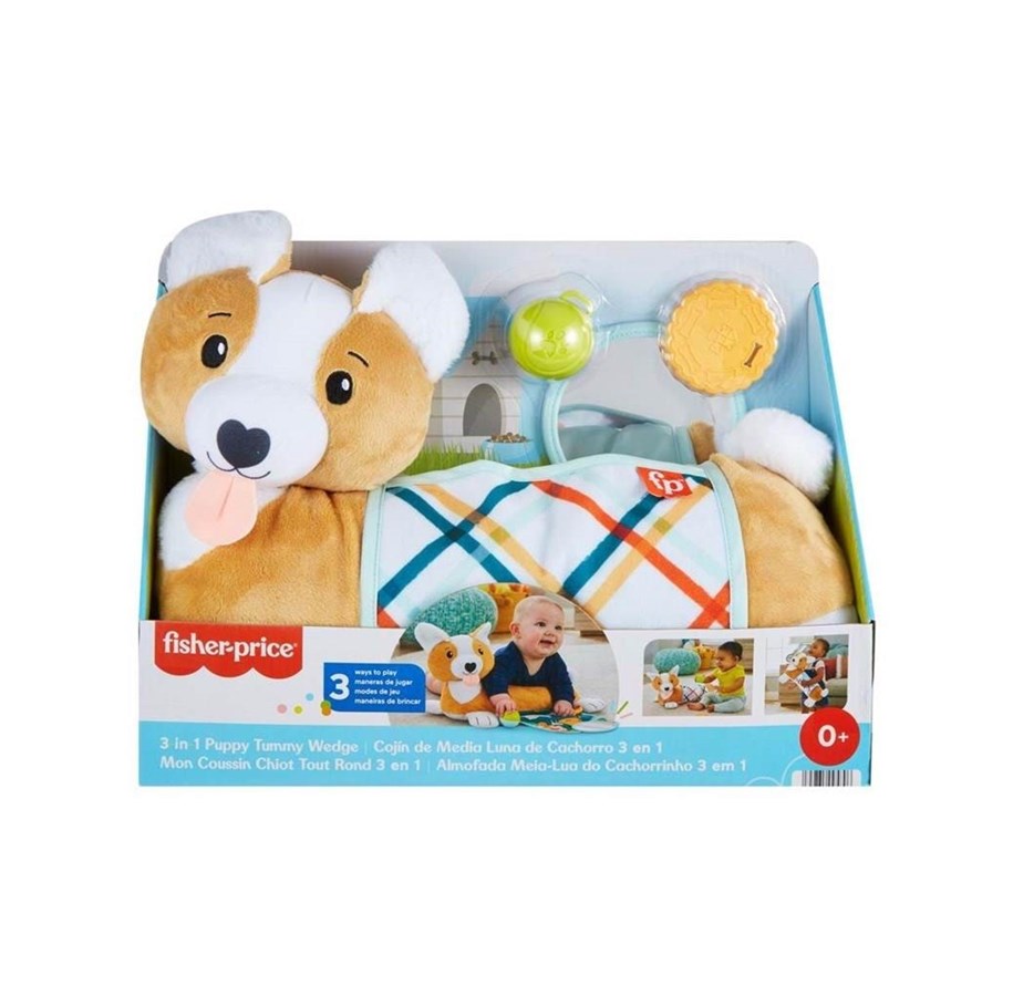 Speelgoed voor baby's - Fisher Price 3-in-1 Puppy Tummy Wedge - 972-1656