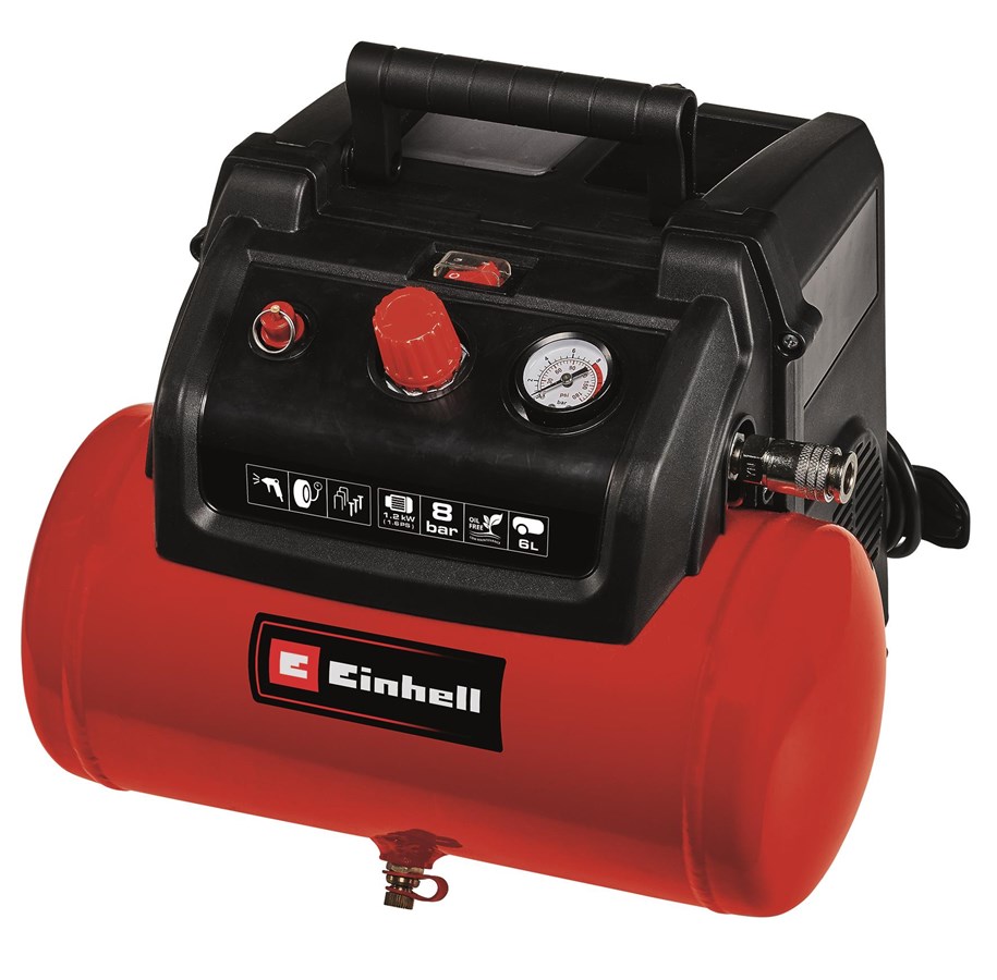 Gereedschap - Einhell Lucht Compressor TC-AC 190/6/8 OF Set - 4020650