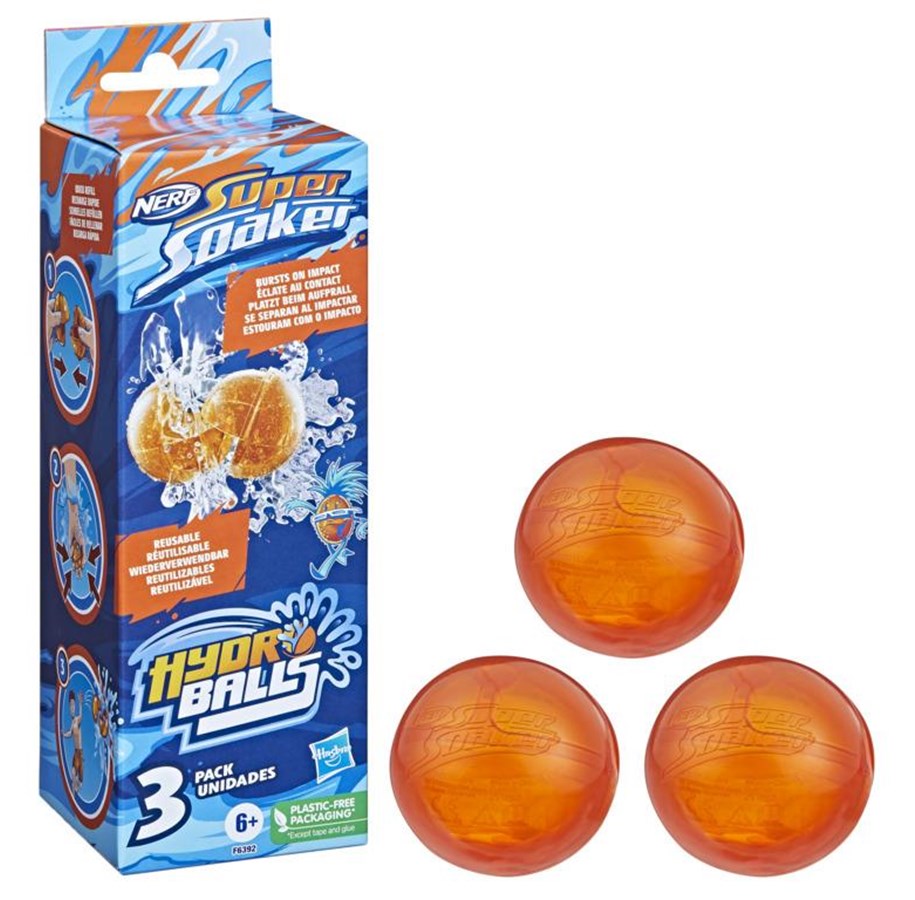 Spelen met water - NERF Super Soaker Hydro Ballen 3-Pack - F6392