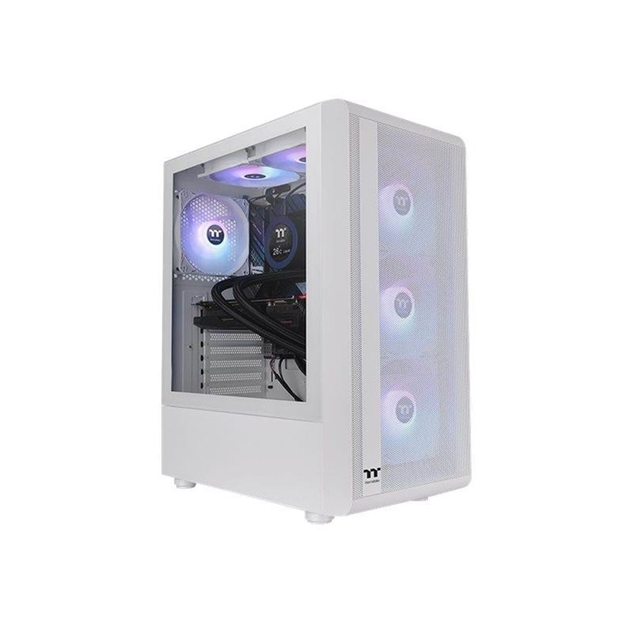 Case - Thermaltake S Series S200 TG ARGB Snow - Case - Tower - Wit - CA-1X2-00M6WN-00