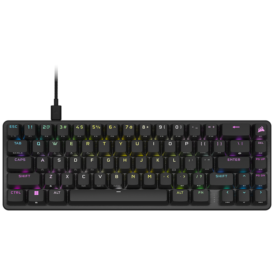 Toetsenbord - Corsair K65 PRO Mini 65% Optical OPX - US - Gaming Toetsenbord - Zonder Numpad - Engels (US international) - Zwart - CH-91A401A-NA