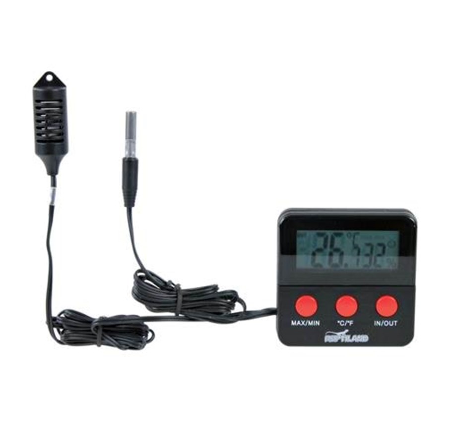 Vissen - Trixie Digital Thermo/Hygrometer with Remote Sensor 6 × 6 cm - TX76114