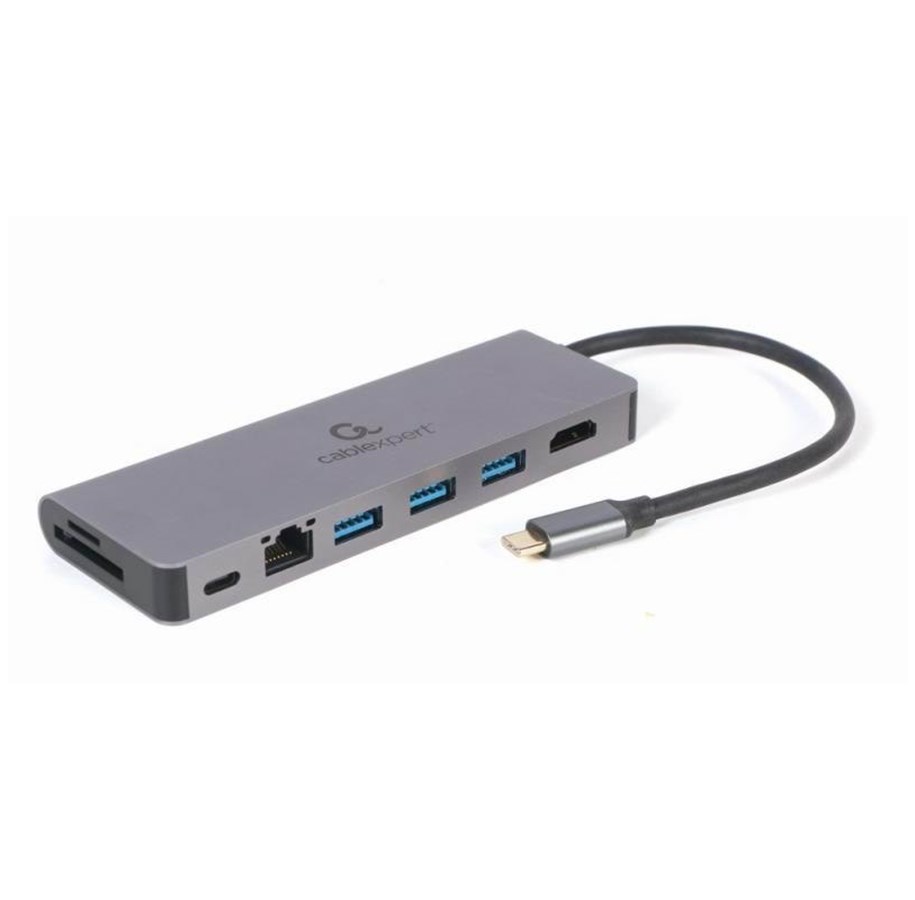 Docking station - Gembird Cablexpert A-CM-COMBO5-05 - docking station - USB-C 3.1 - HDMI - GigE - A-CM-COMBO5-05