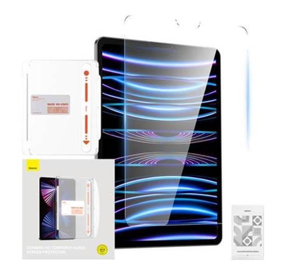 Tablet - Overige accessoires - Baseus Tempered Glass  Screen Protector for Pad Pro 12.9" (2019/2020/2021/2022) - P40012005201-04