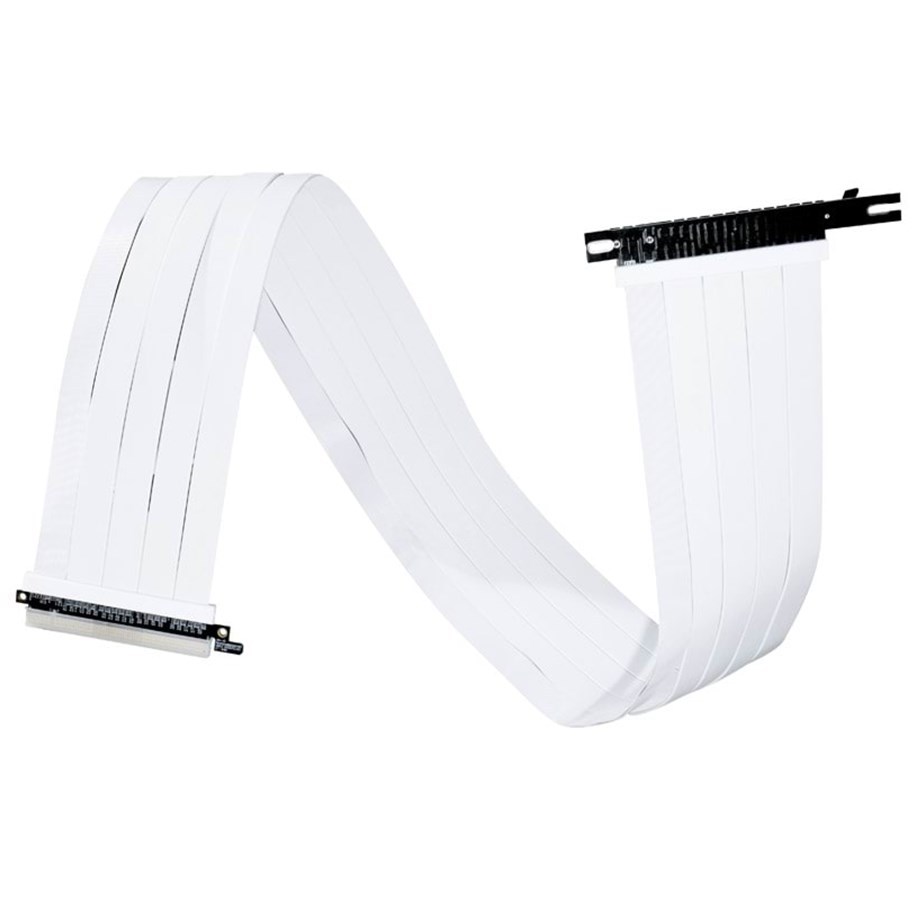 Kabels - diversen - Lian Li PW-PCIV-4-90W PCIe 4.0 Riser Cable - White - PW-PCIV-4-90W