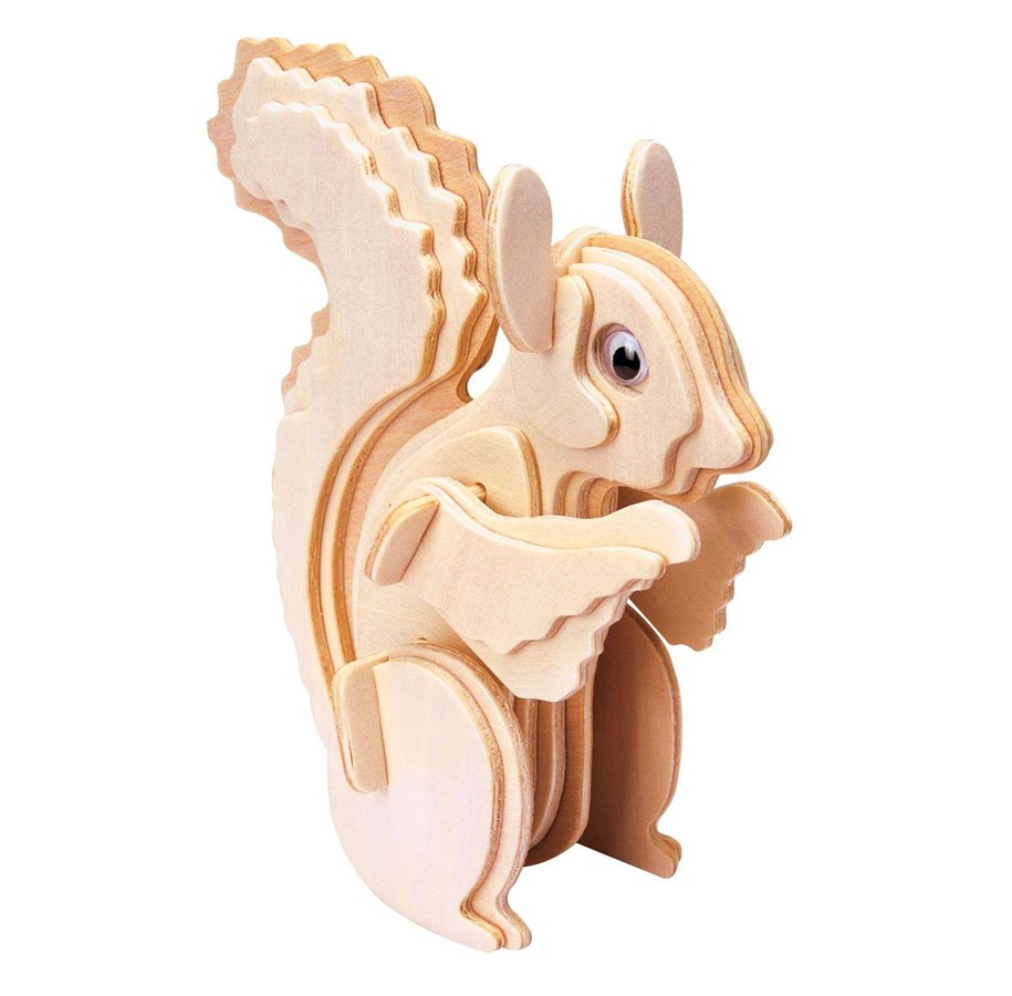 Bouw-/constructiekits - Eureka Gepetto's Workshop Wooden Construction Kit 3D - Squirrel - 52473145