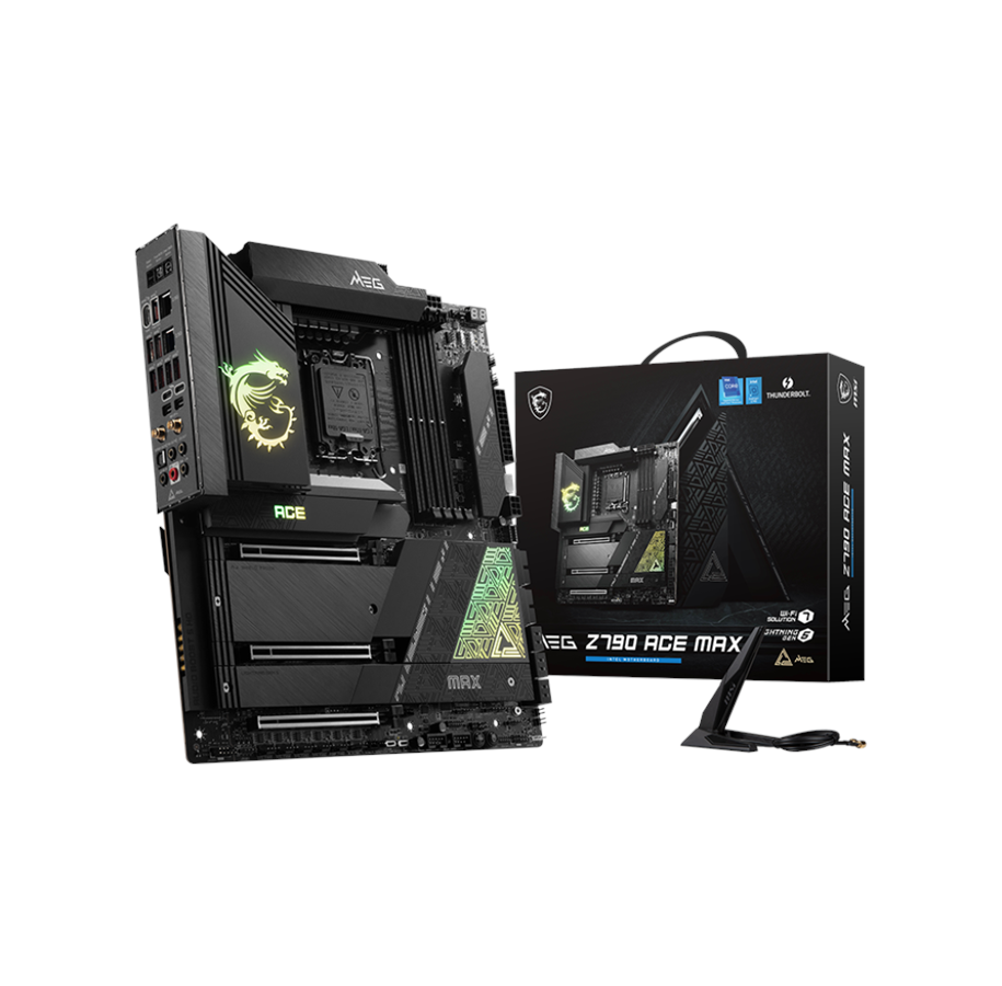 Moederbord - MSI MEG Z790 ACE MAX Moederbord - Intel Z790 - Intel LGA1700 socket - DDR5 RAM - Extended ATX - MEG Z790 ACE MAX
